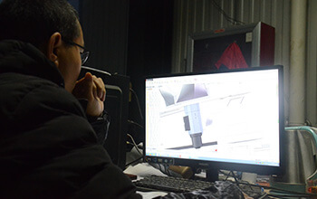 R&D team of laser cutting machinee manufacturer